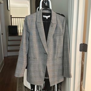 Rebecca minkoff plaid blazer